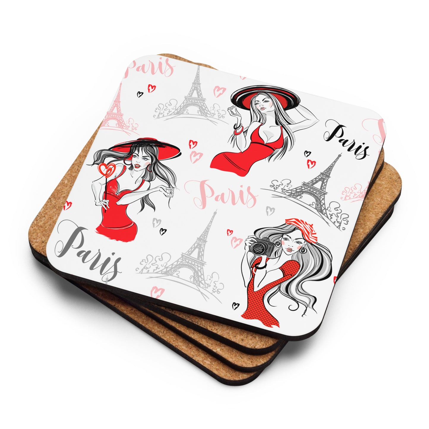 Paris Cork-back coaster