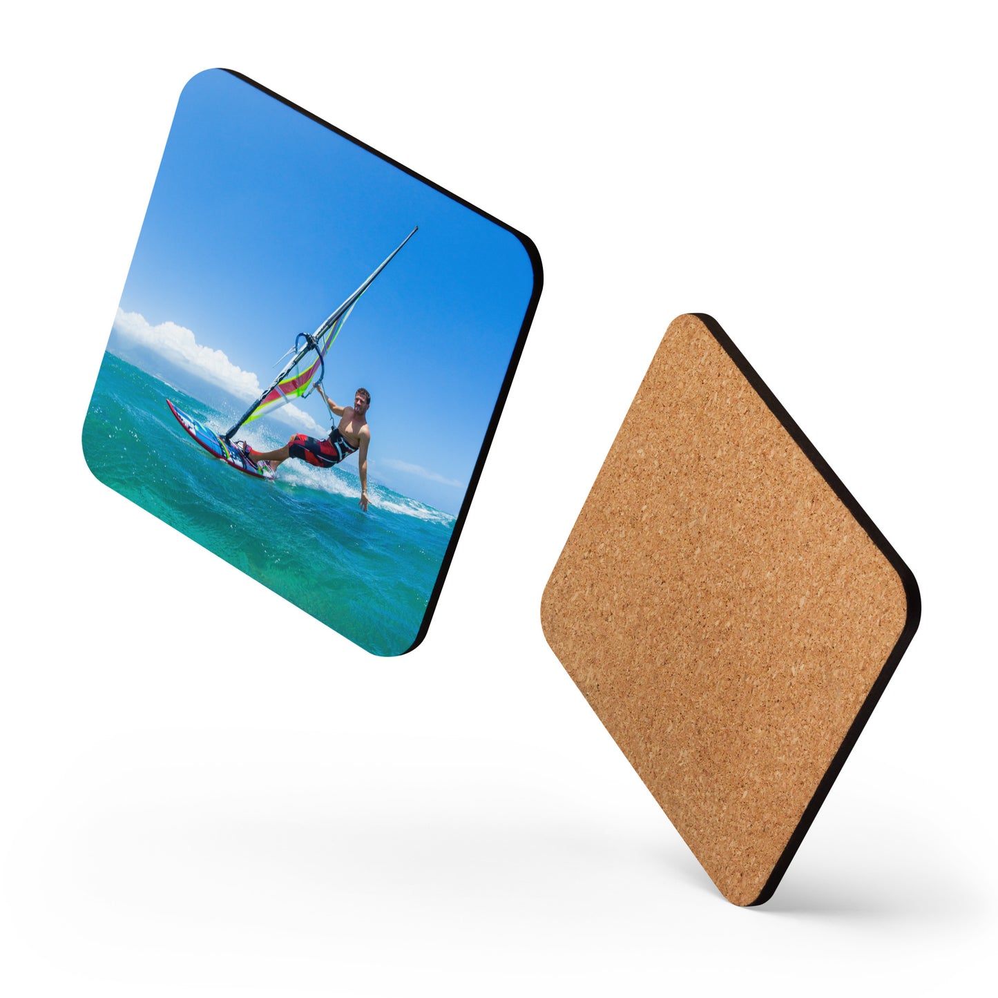 "Ride the Wind" Cork-back coaster