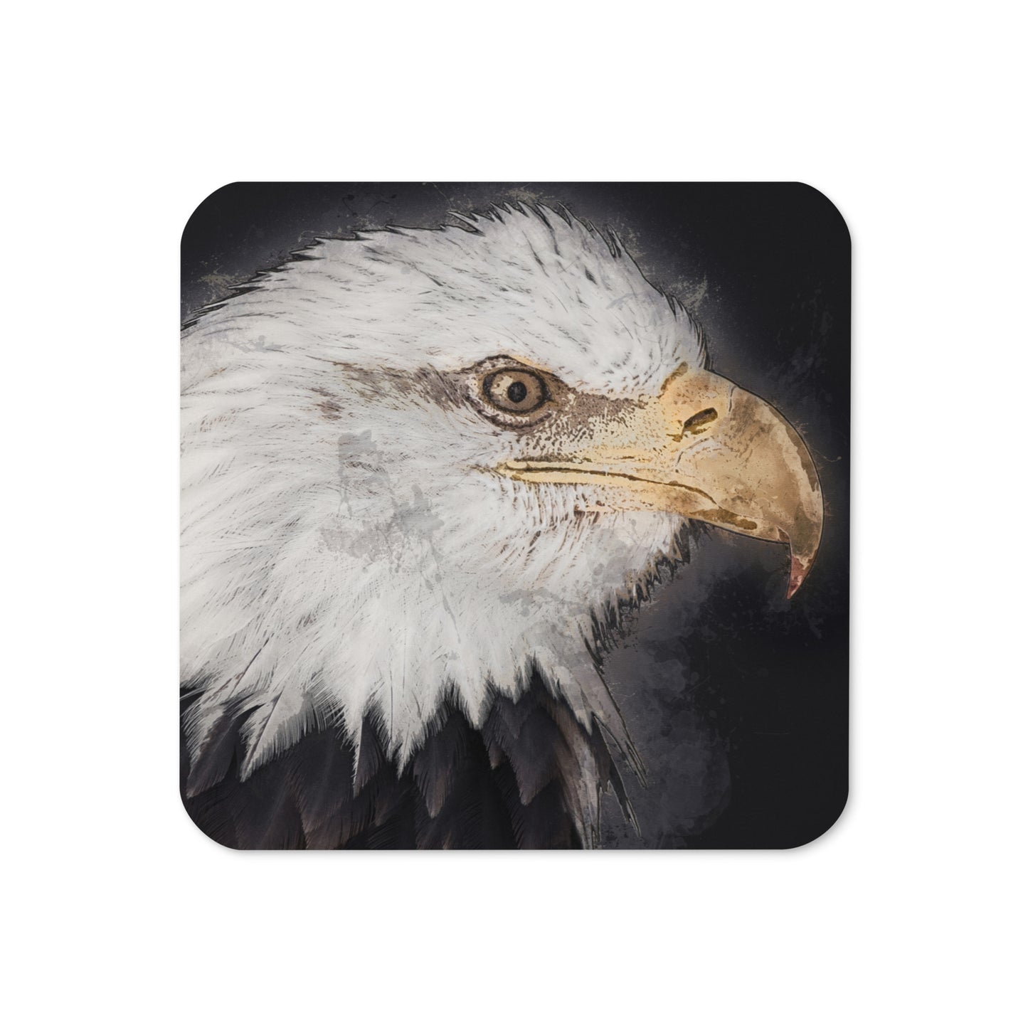 "Bald Eagle" Cork-back coaster
