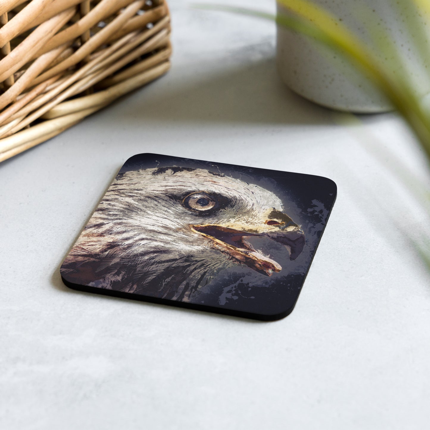 "Red Kite" Cork-back coaster