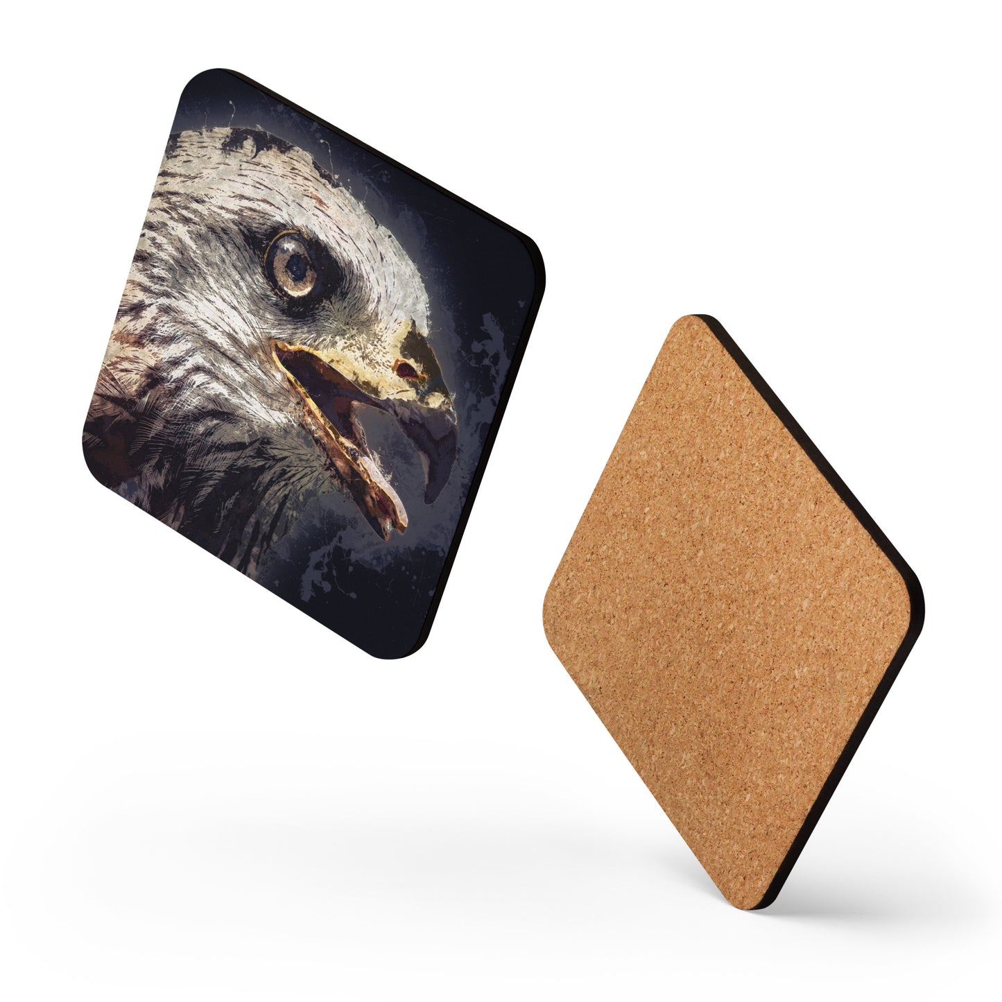"Red Kite" Cork-back coaster