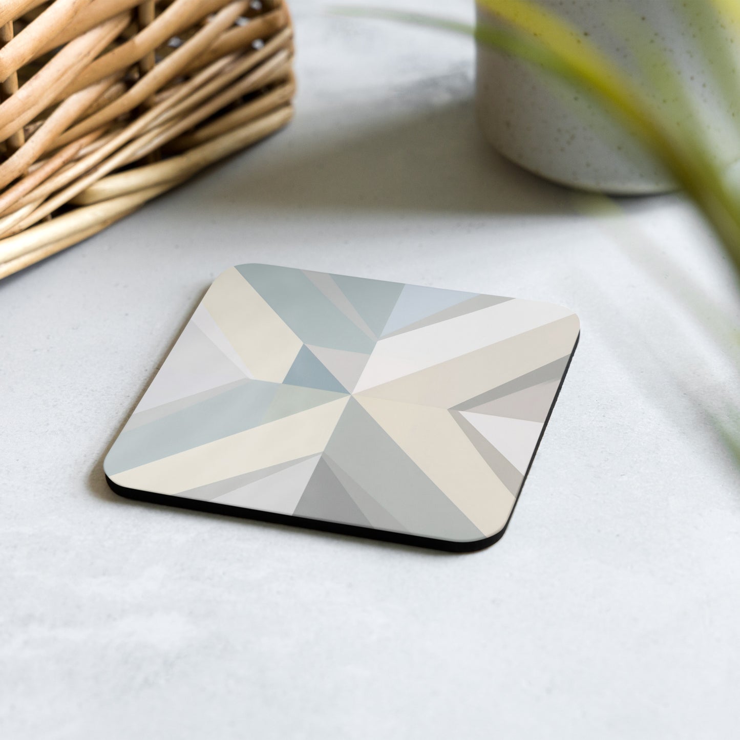 "GeoSymmetry" Cork-back coaster