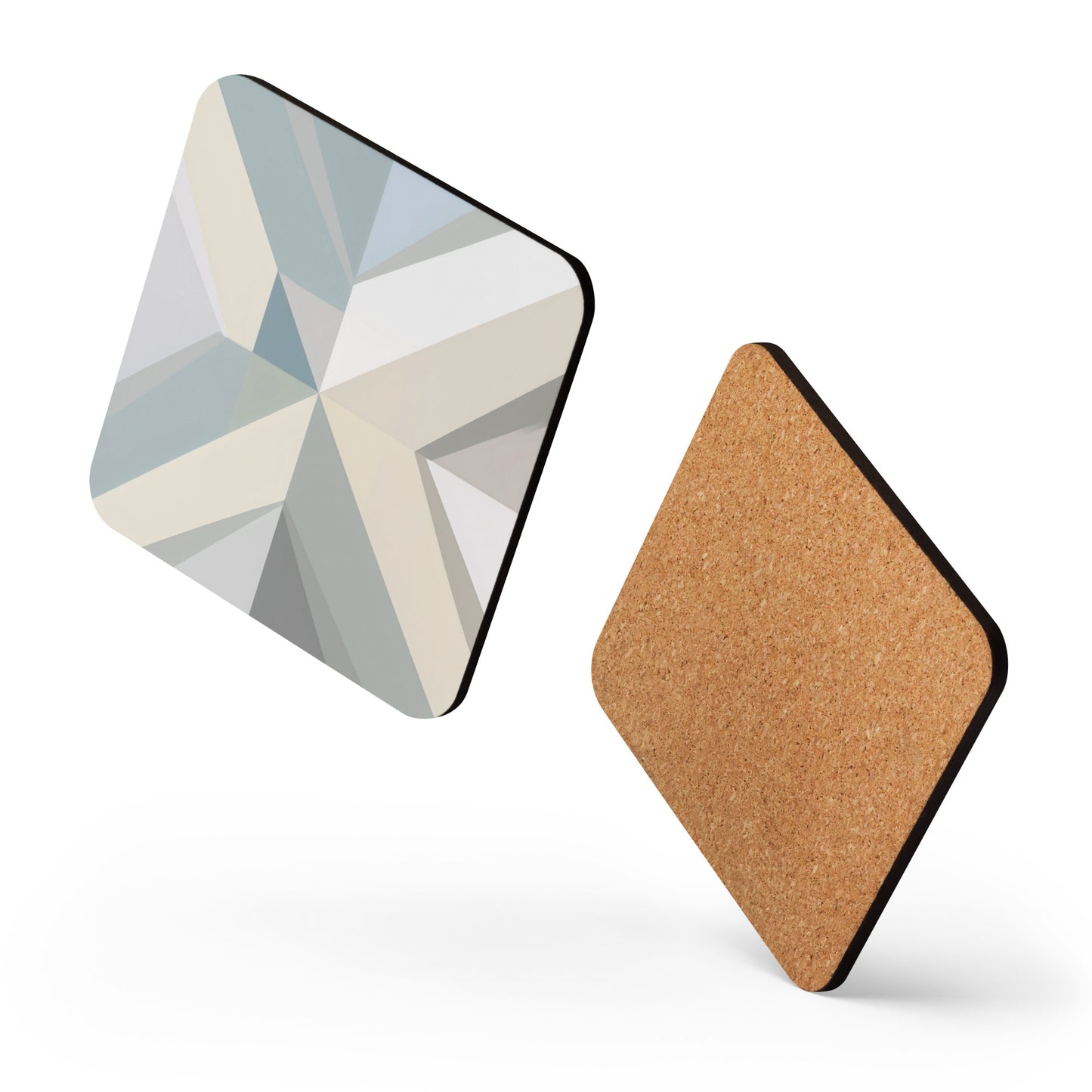 "GeoSymmetry" Cork-back coaster