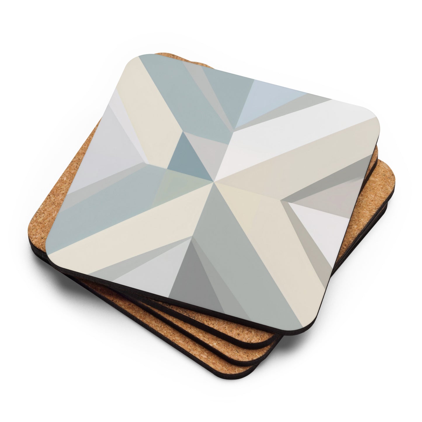 "GeoSymmetry" Cork-back coaster