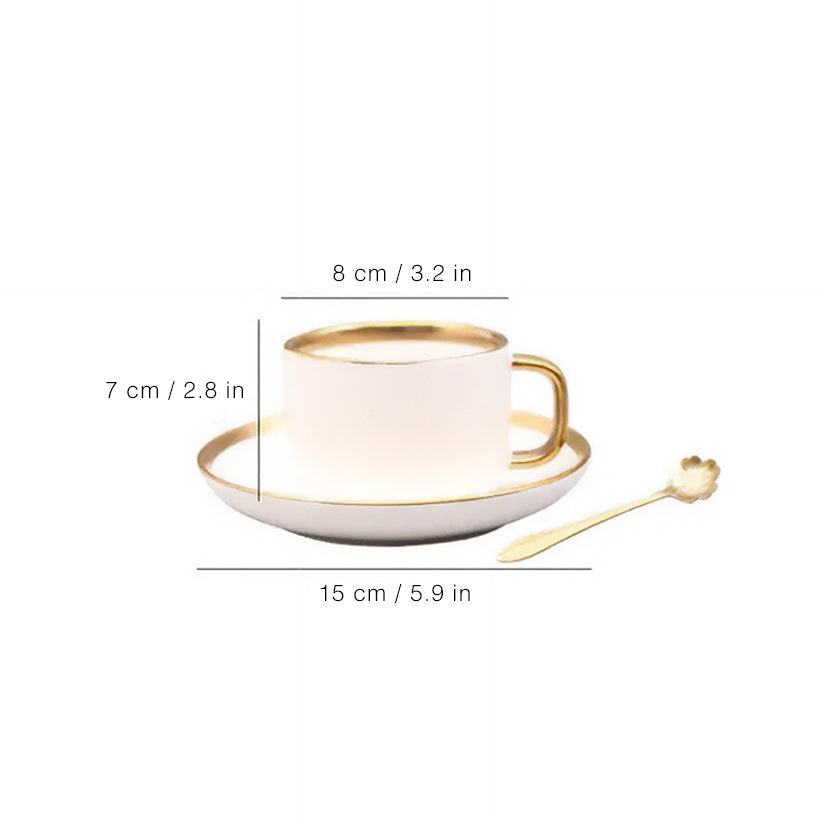 Elegant Gilt Rim Ceramic Dinnerware Set