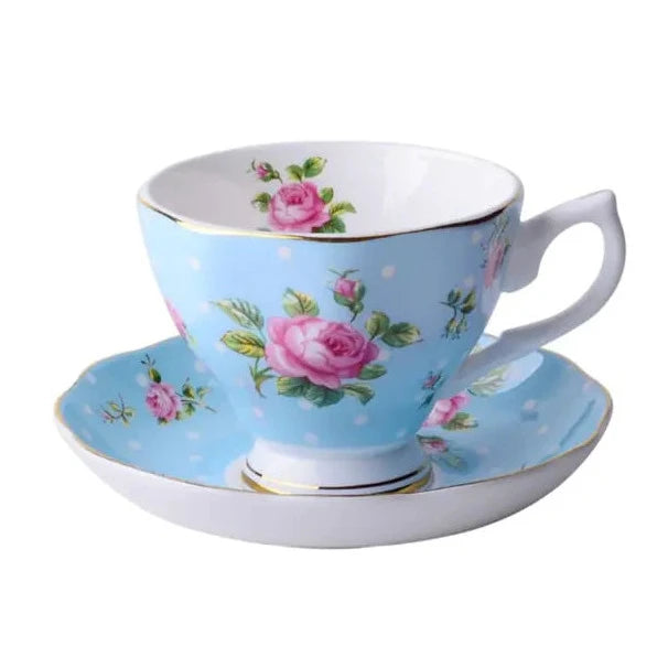 Royal Garden Bone China Tea Cups