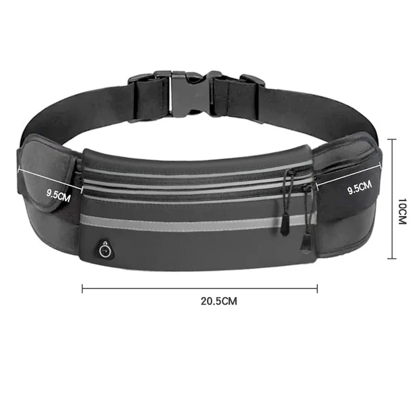 ActiveLife Double Zipper Runner's Waist Pack