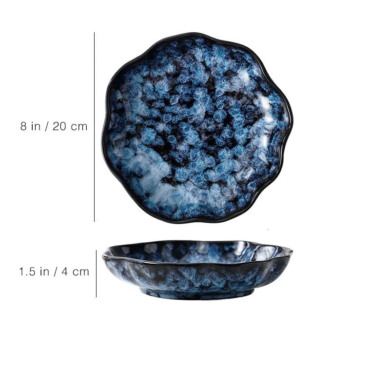 Vintage Azure Ceramic Dinnerware