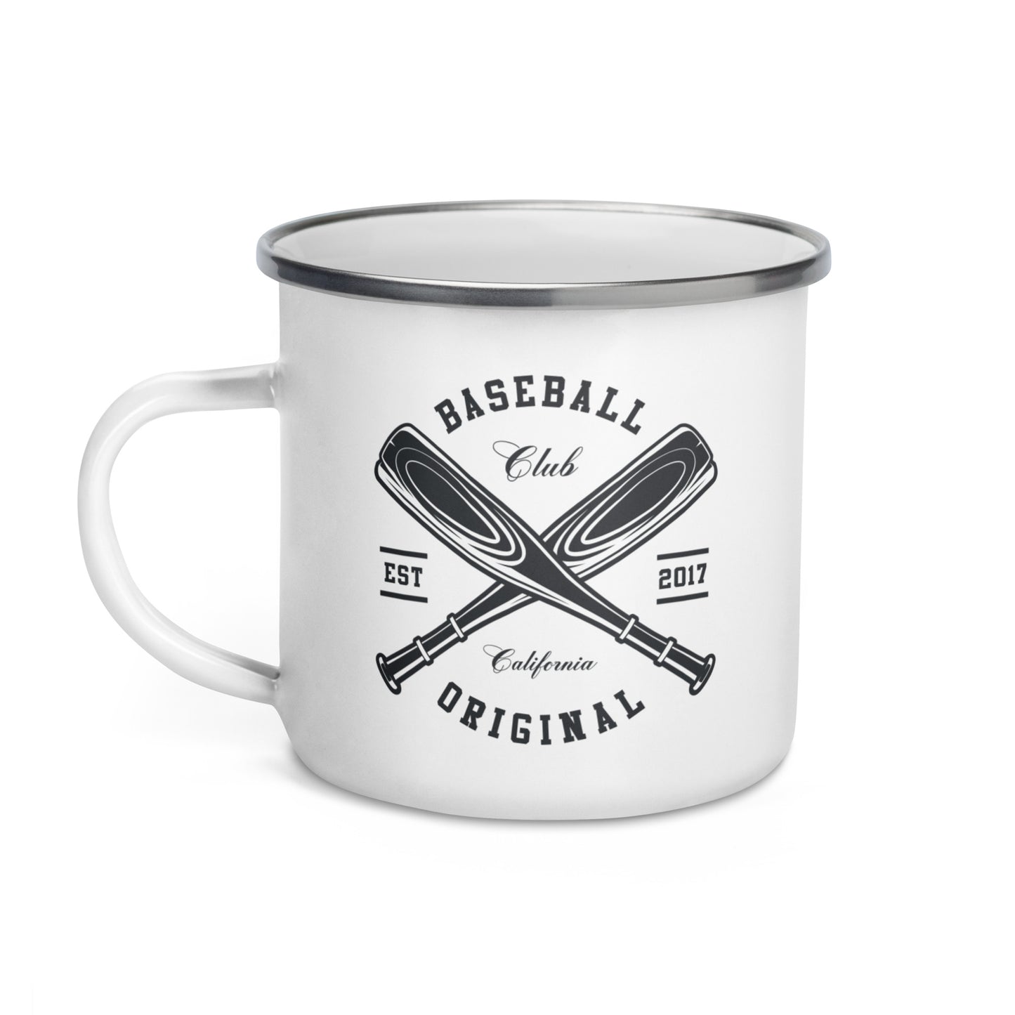Emaille-Tasse - Baseball Club California