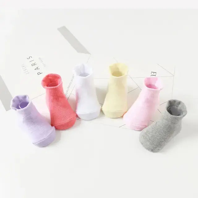 Anti-Slip Toddler Ankle Socks - Pack of 6 pairs