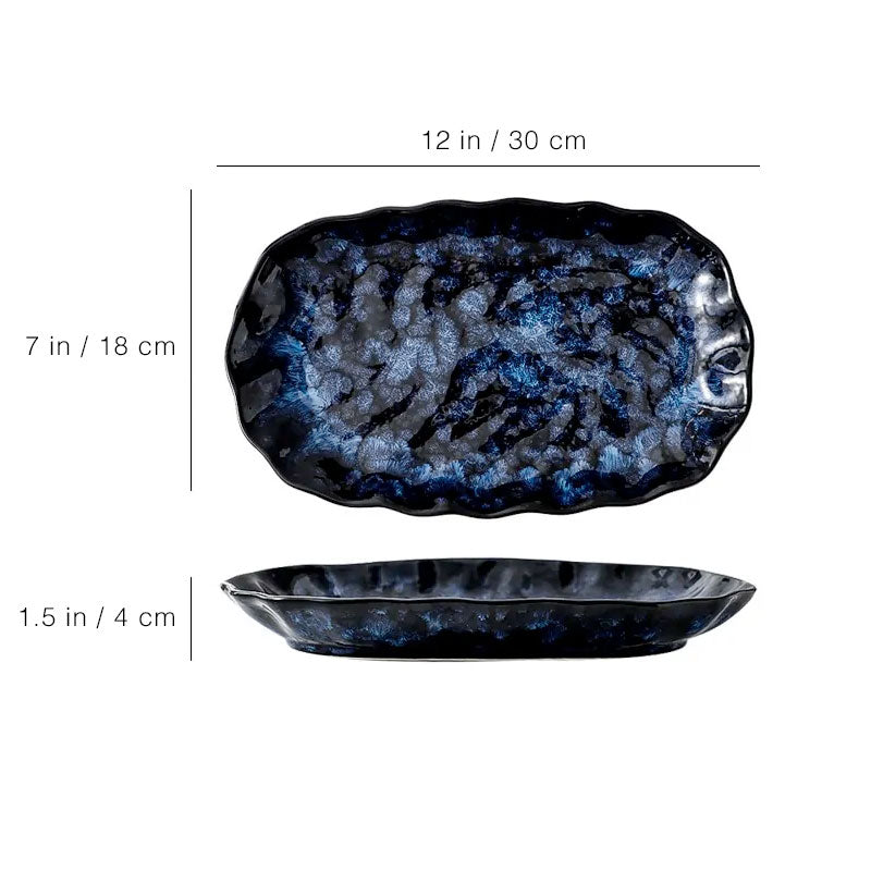 Vintage Azure Ceramic Dinnerware