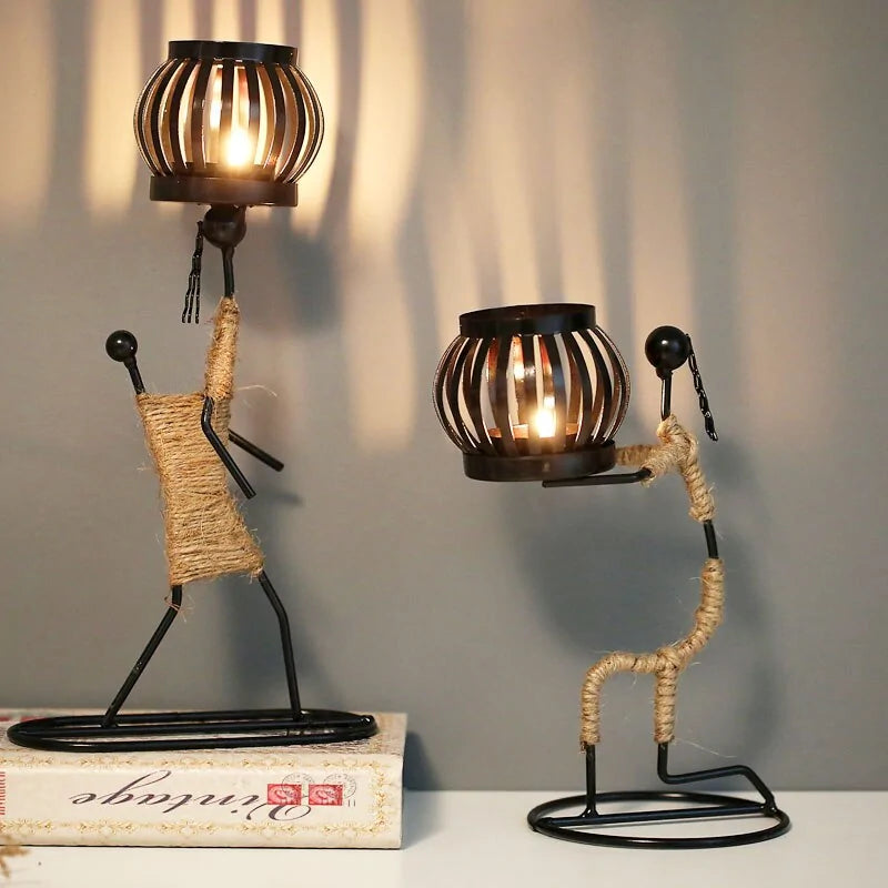 Tribal Impressions Candle Holders