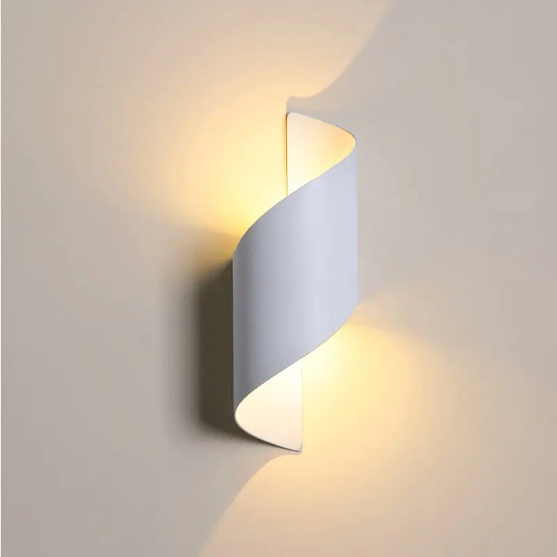Radiant Spiral Outdoor Wall Lamp