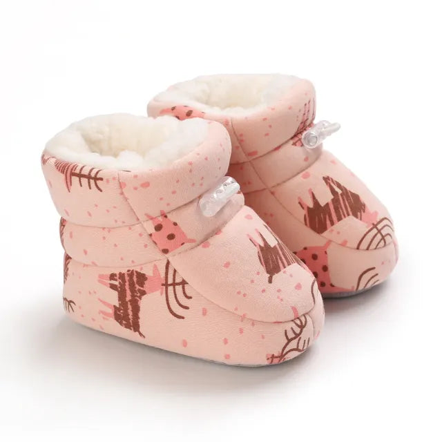 Cozy Toes Baby Booties, Assorted Prints