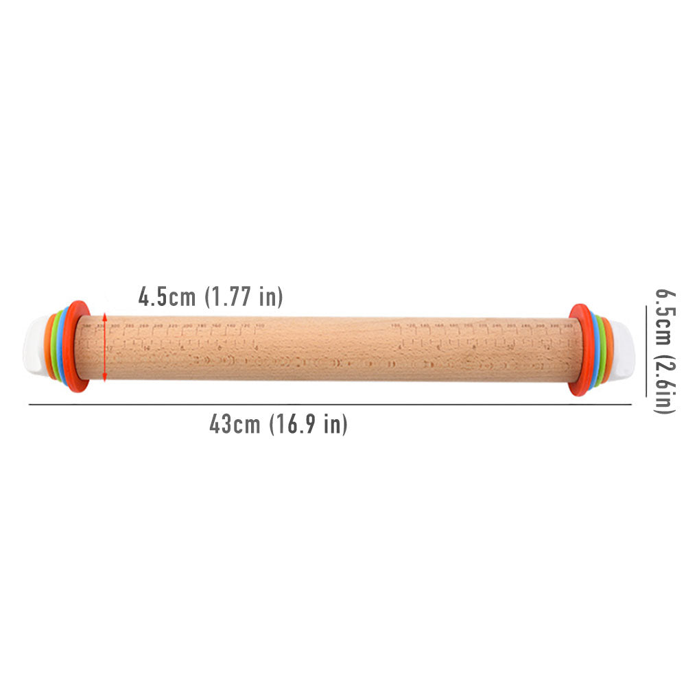 DoughPro Precision Adjustable Rolling Pin
