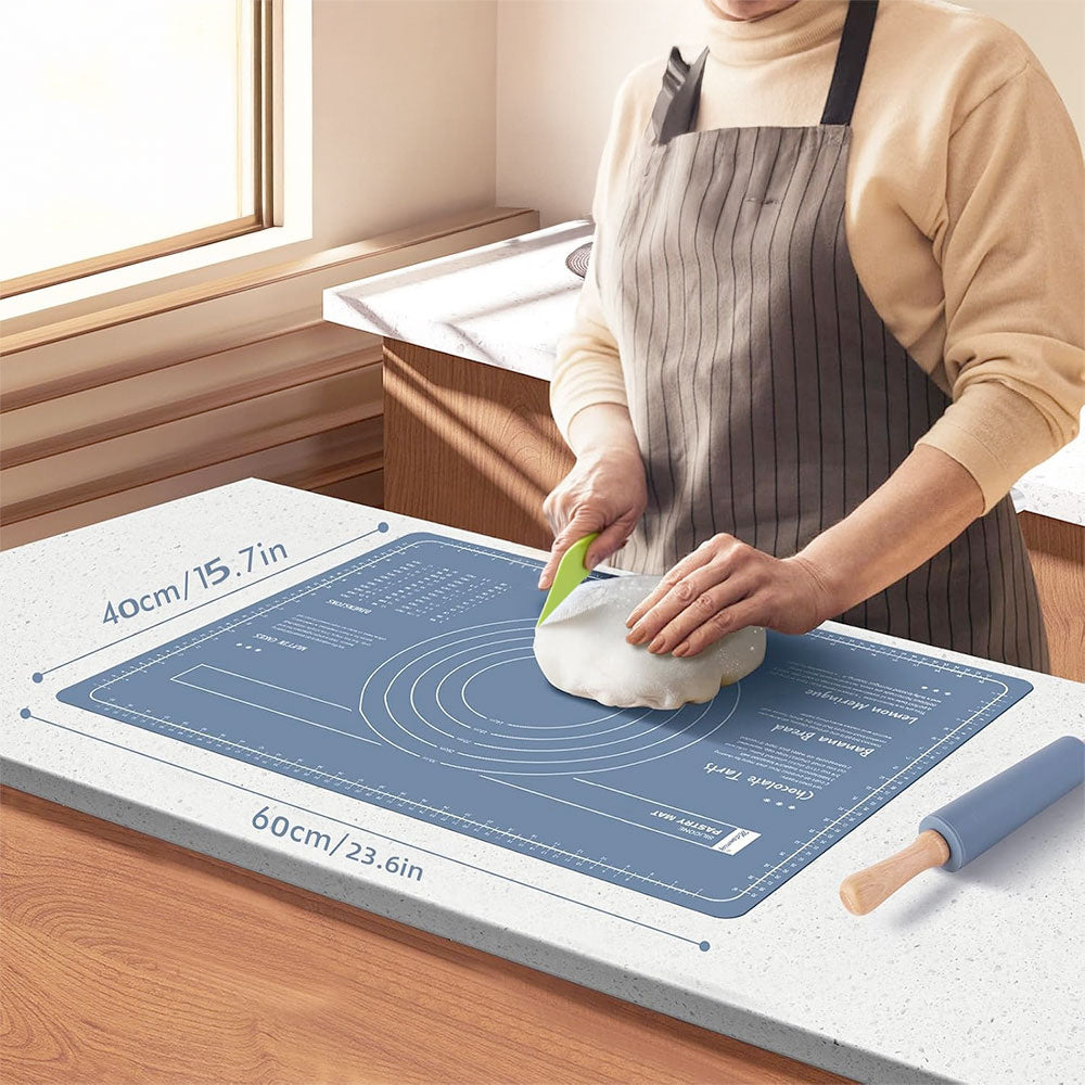 MasterBake Non-Slip Rolling Pin and Mat
