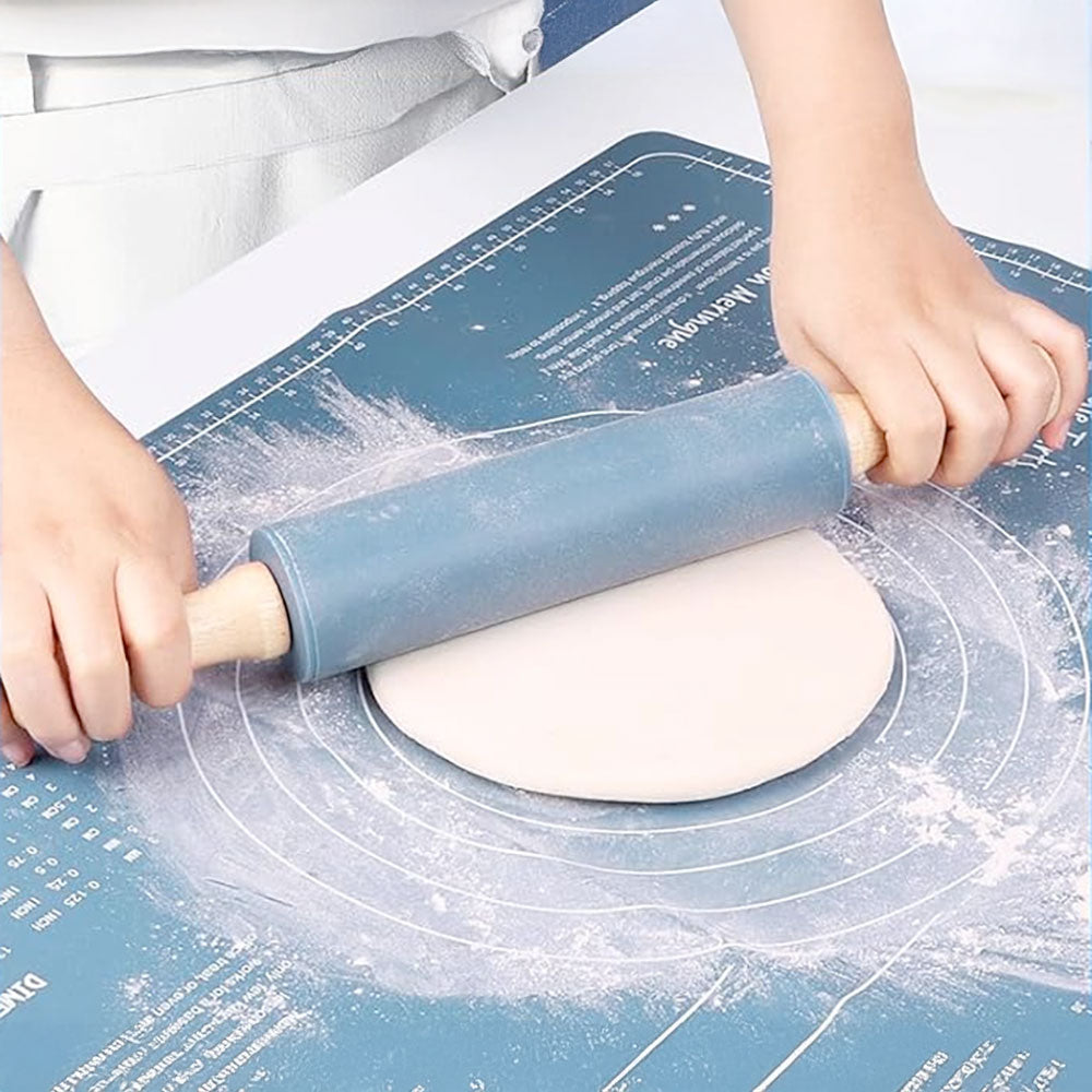 MasterBake Non-Slip Rolling Pin and Mat