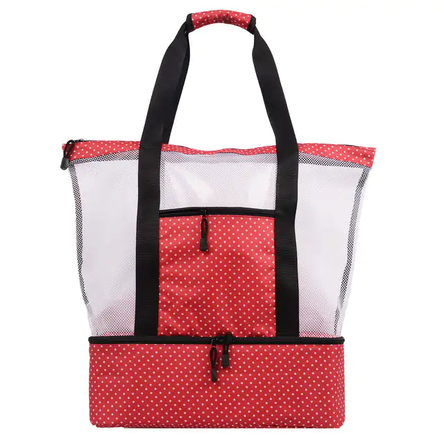 CoolBreeze Mesh Tote Cooler Combo