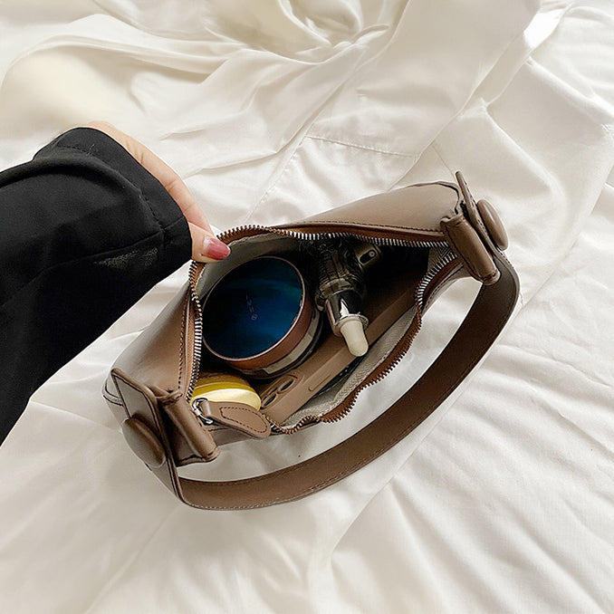 Wayfarer Faux Leather Hobo Shoulder Bag