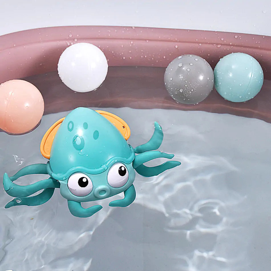 SquiggleSplash Baby Octopus Bath Toy