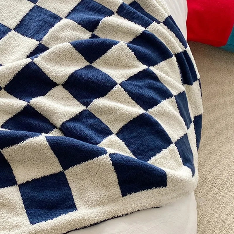 Checkerboard Fleece Blanket