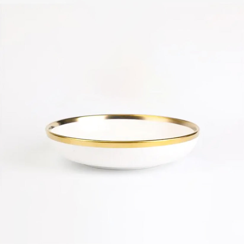 Elegant Gilt Rim Ceramic Dinnerware Set