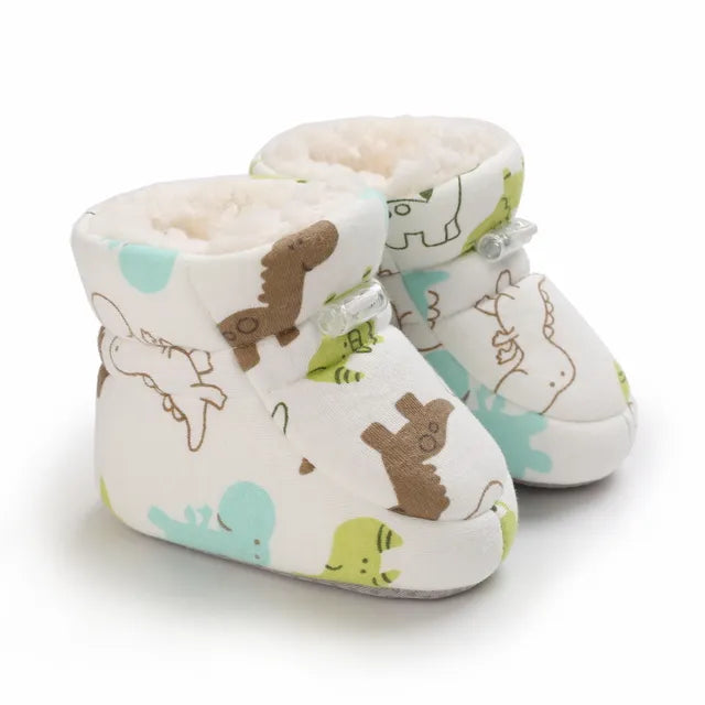 Cozy Toes Baby Booties, Assorted Prints