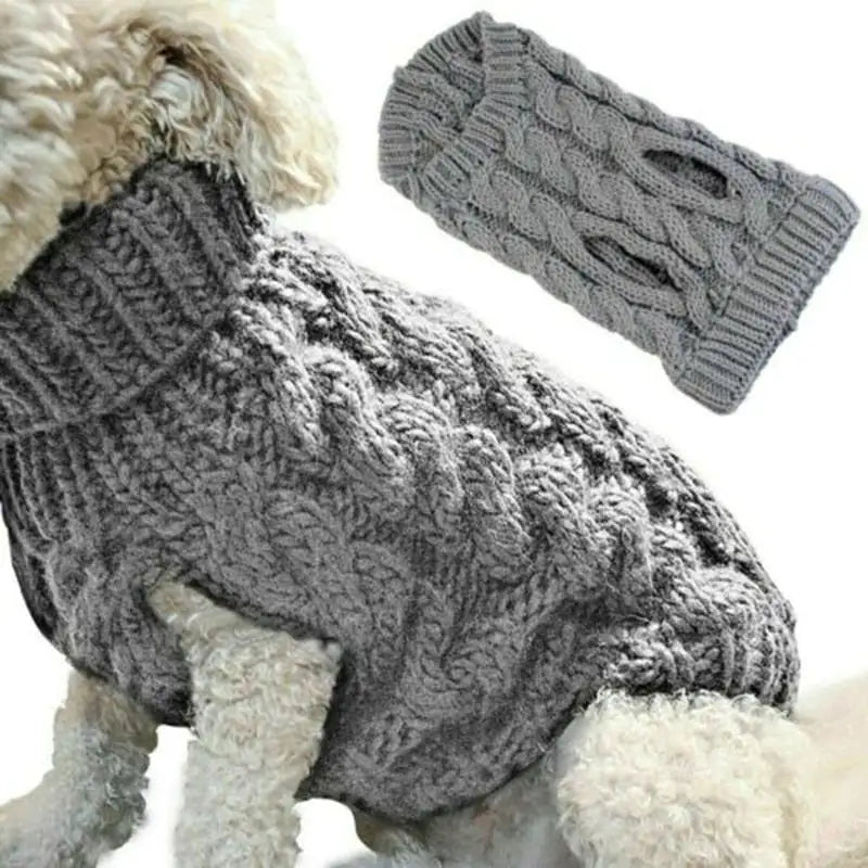 ComfyPup Soft Winter Cable Knit Sweater