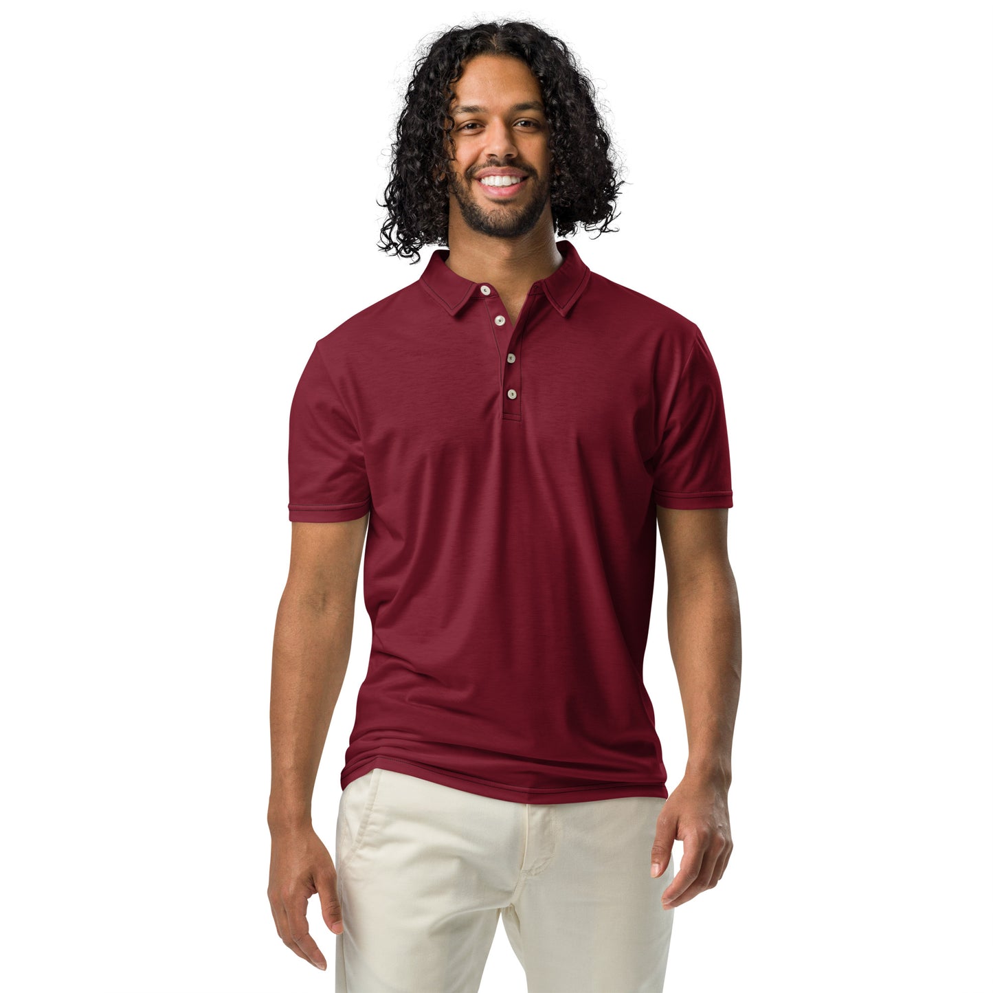 Contour Polo Slim Fit - Deep Burgundy