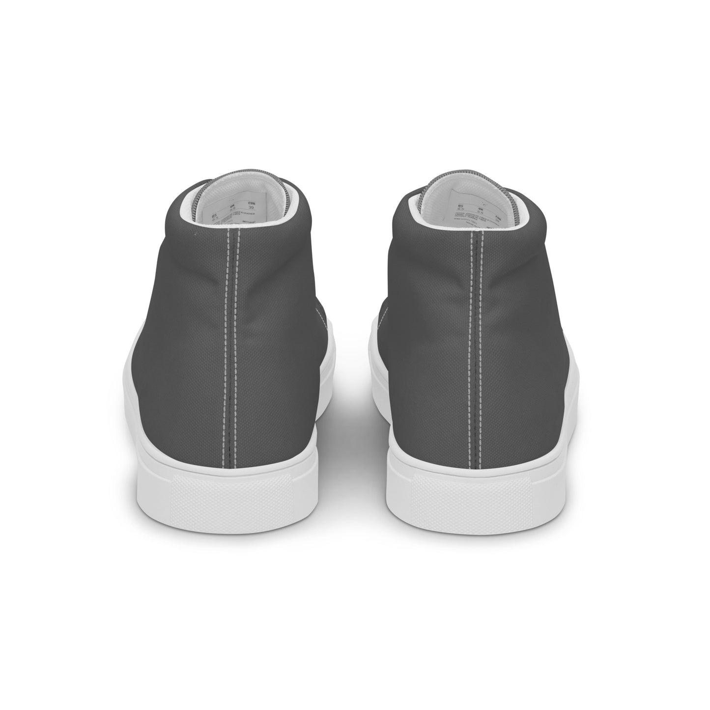 Men’s high top canvas shoes - Steel Grey