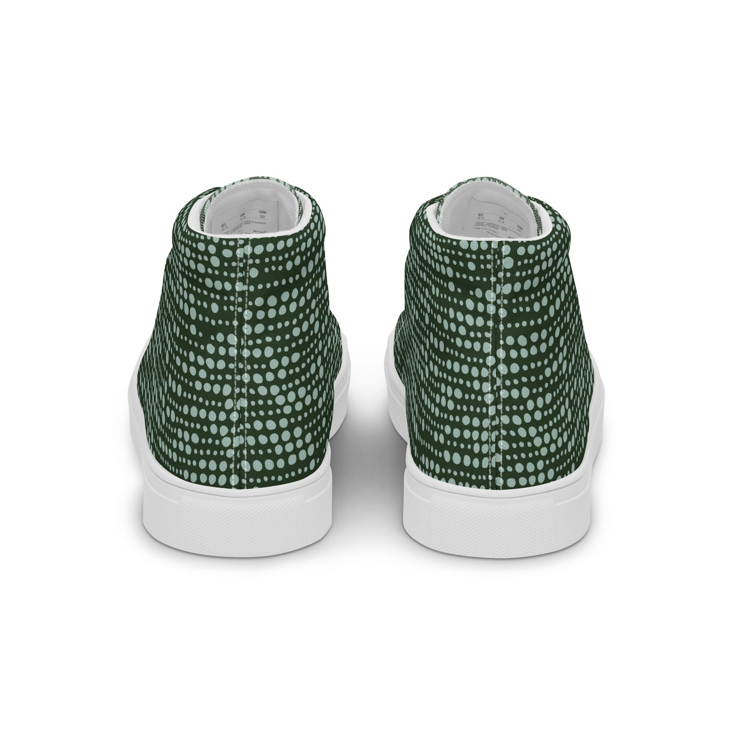 Men’s high top canvas shoes - Spearmint Pop