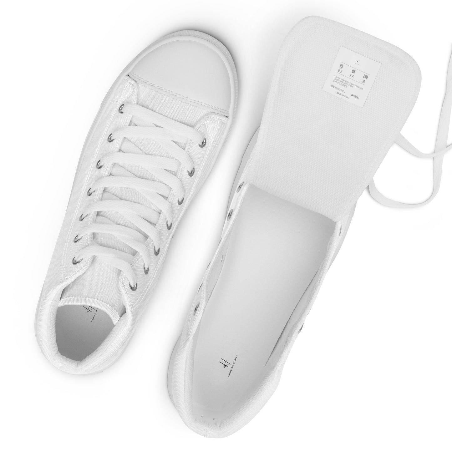 Men’s high top canvas shoes - Arctic White