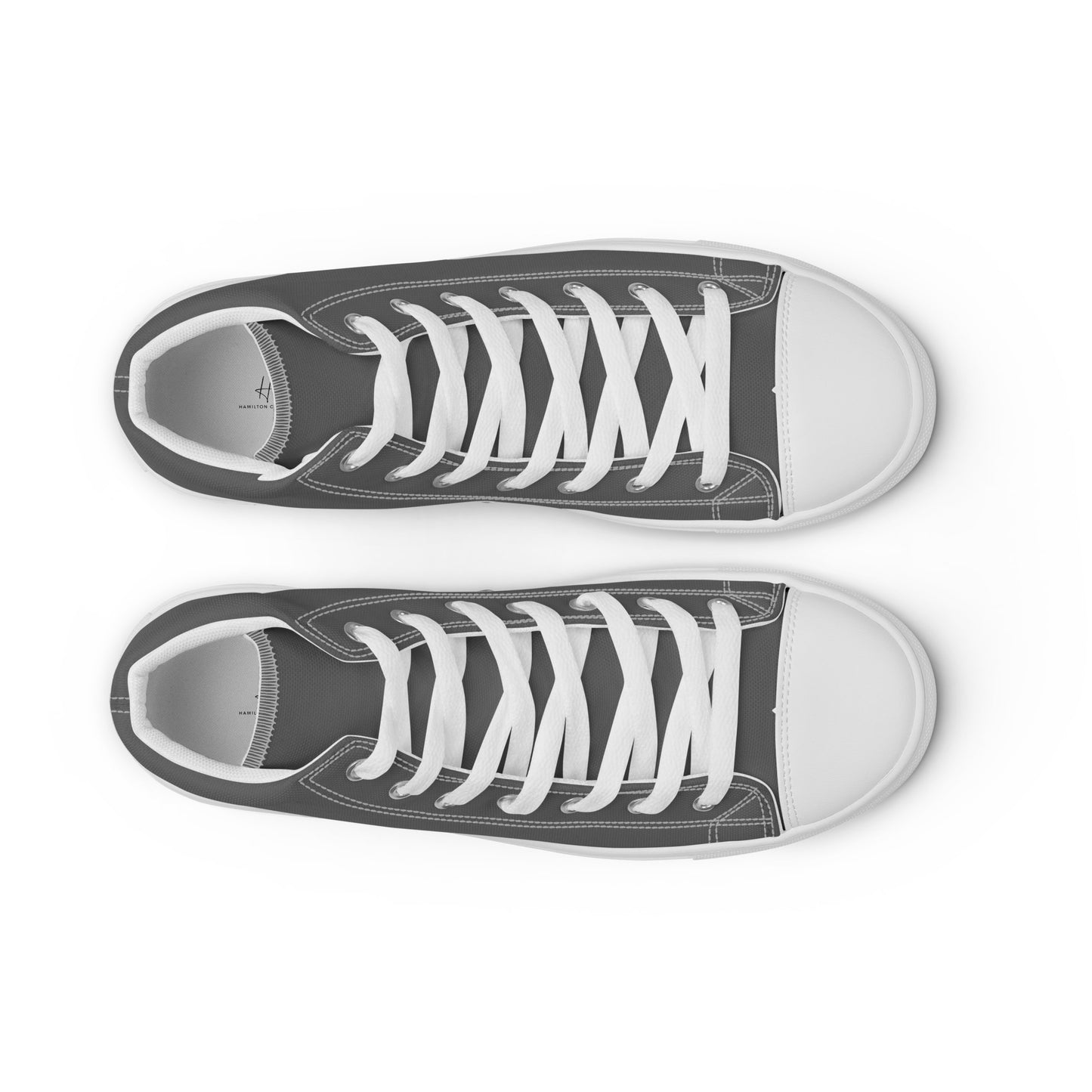 Men’s high top canvas shoes - Steel Grey