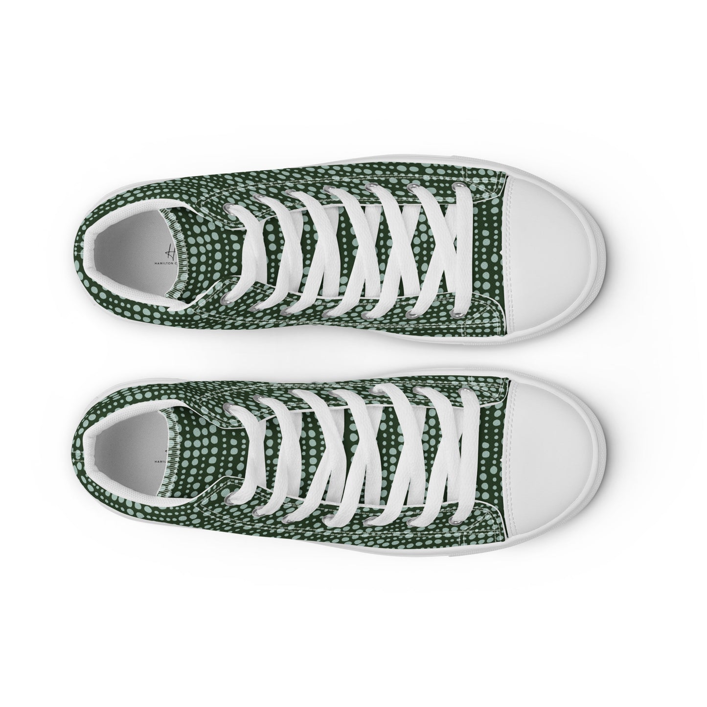 Men’s high top canvas shoes - Spearmint Pop