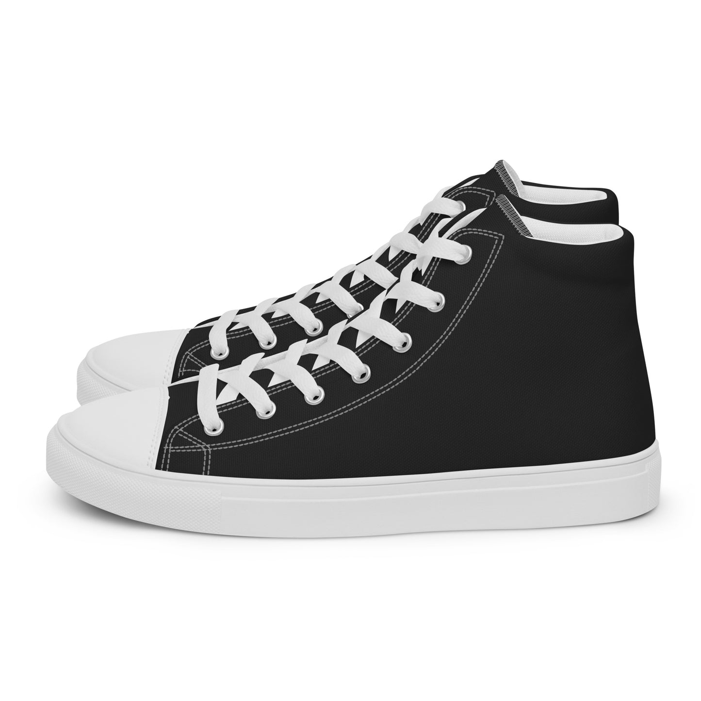 Men’s high top canvas shoes - Charcoal Black