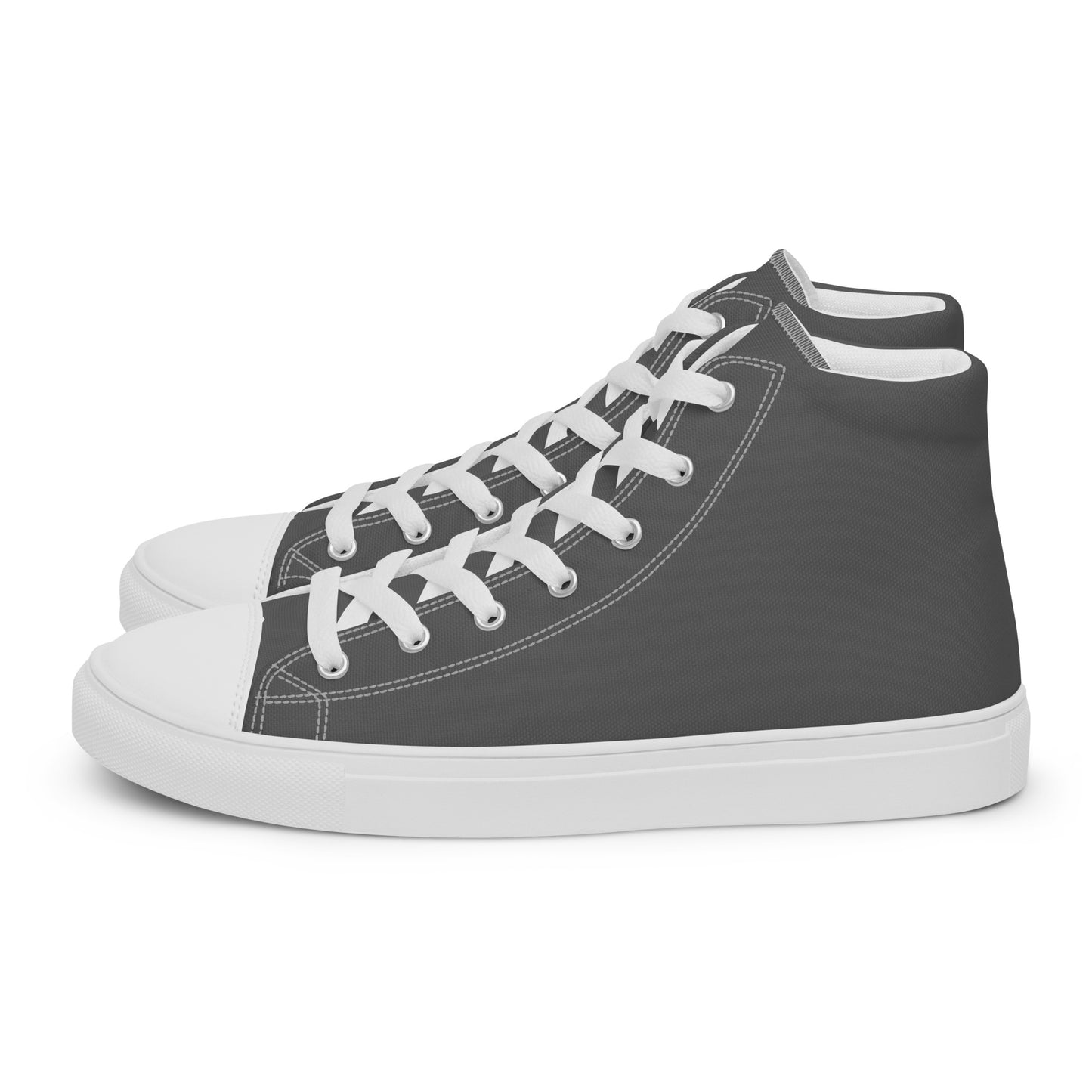 Men’s high top canvas shoes - Steel Grey