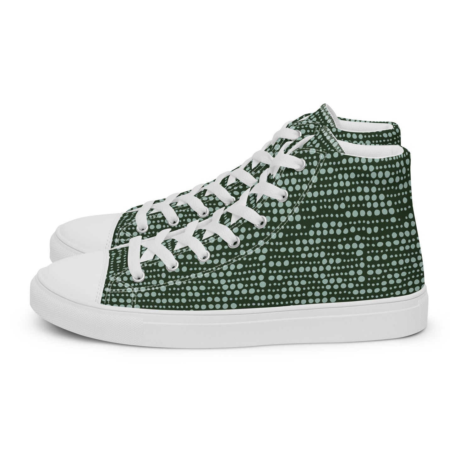 Men’s high top canvas shoes - Spearmint Pop