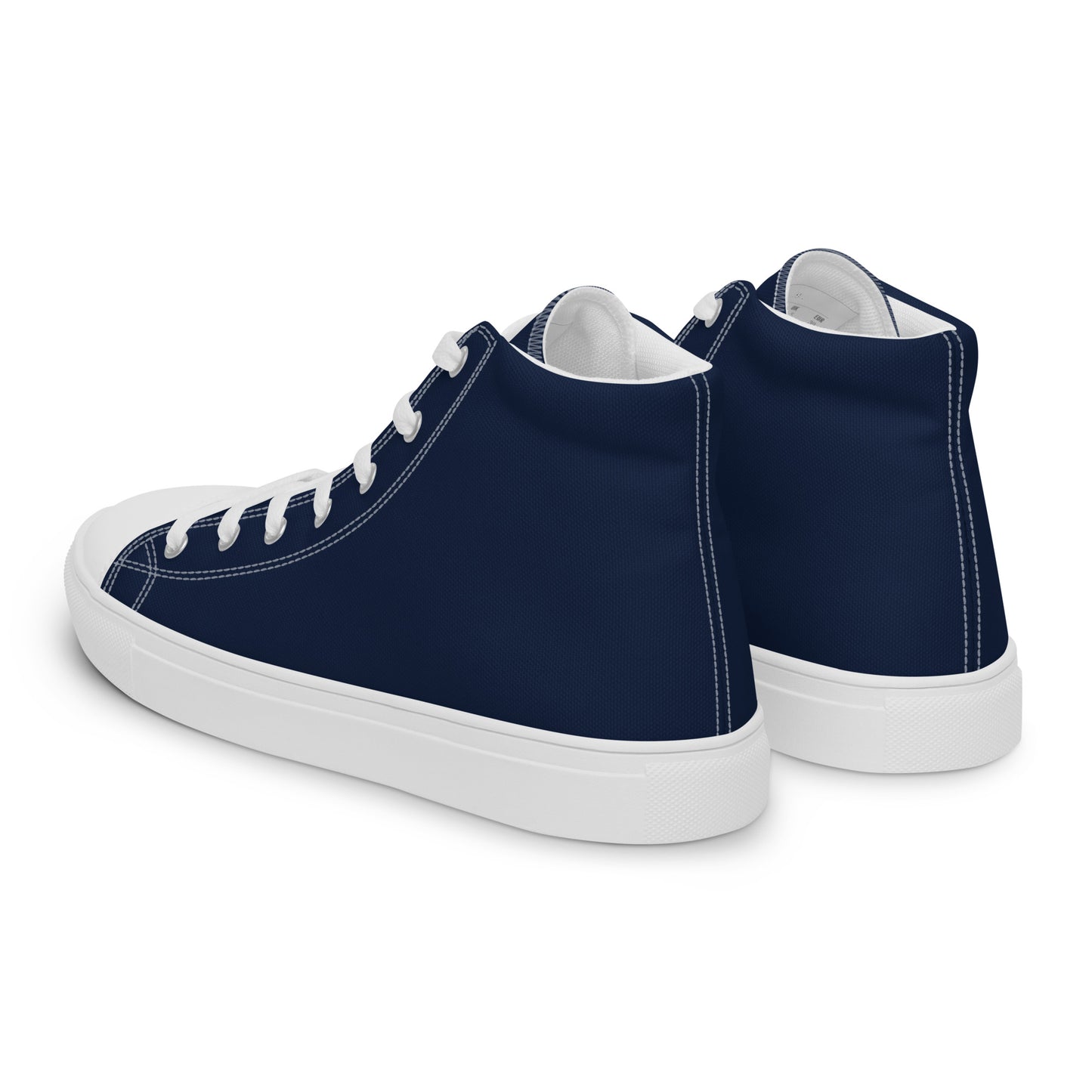 Men’s high top canvas shoes - Navy Blue
