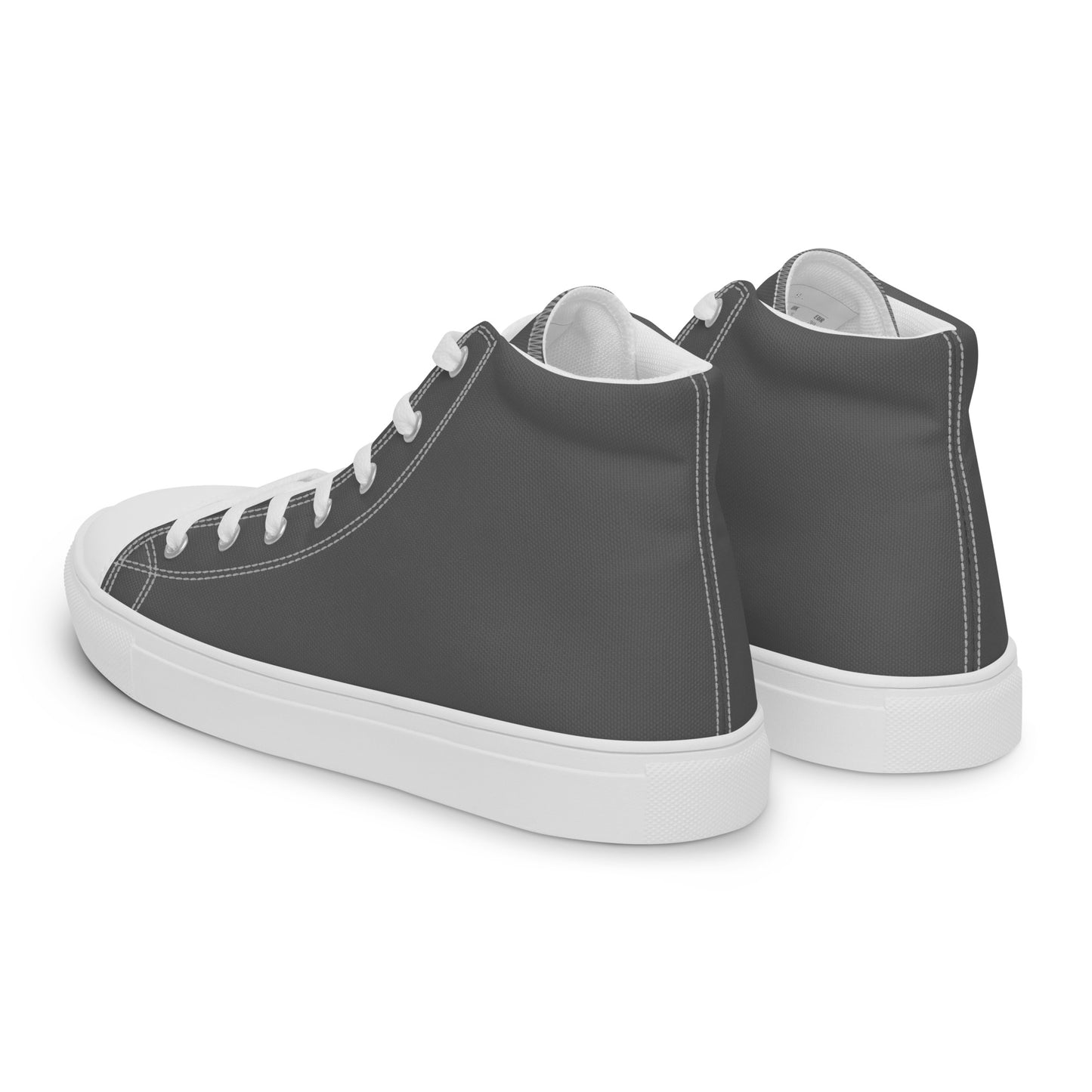 Men’s high top canvas shoes - Steel Grey