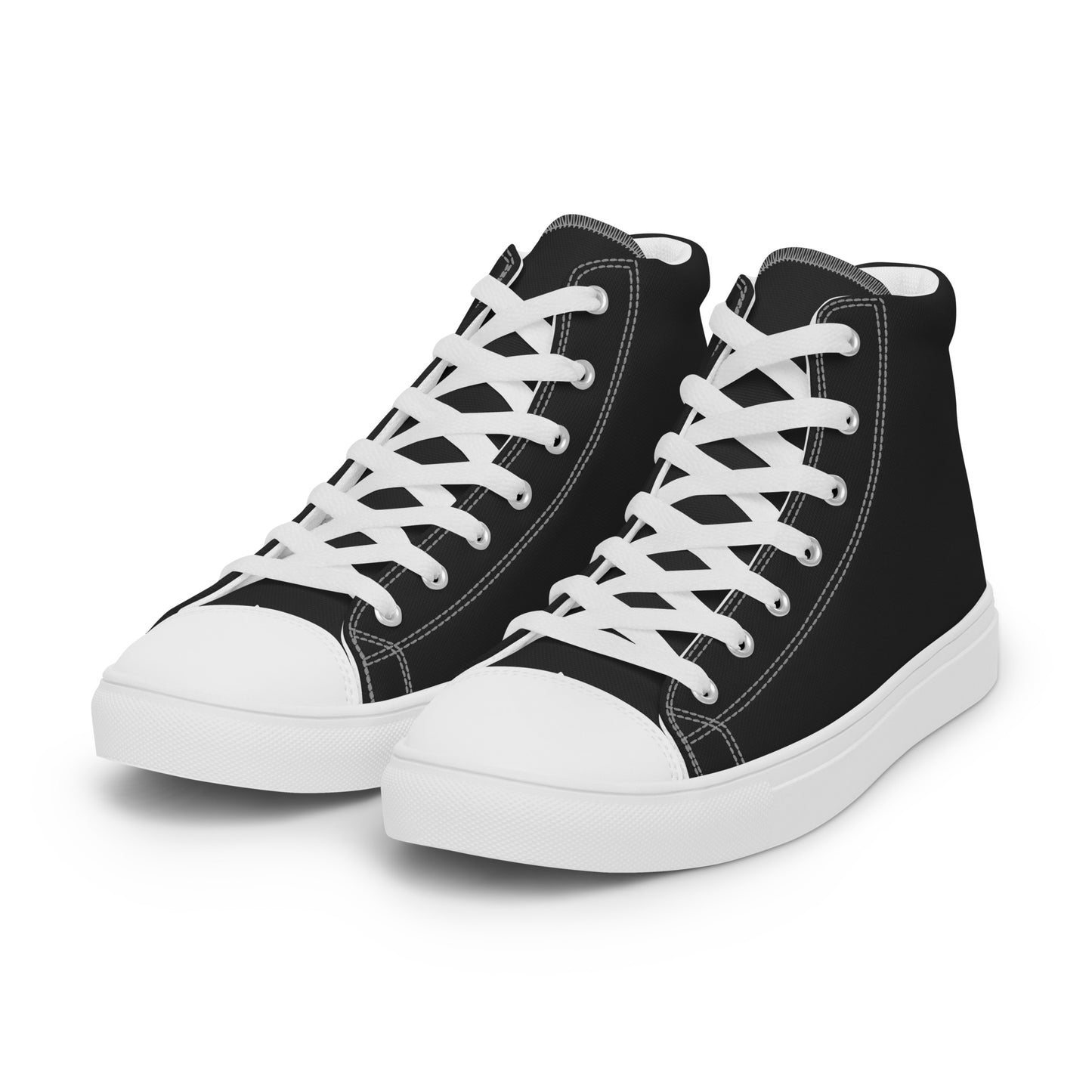 Men’s high top canvas shoes - Charcoal Black