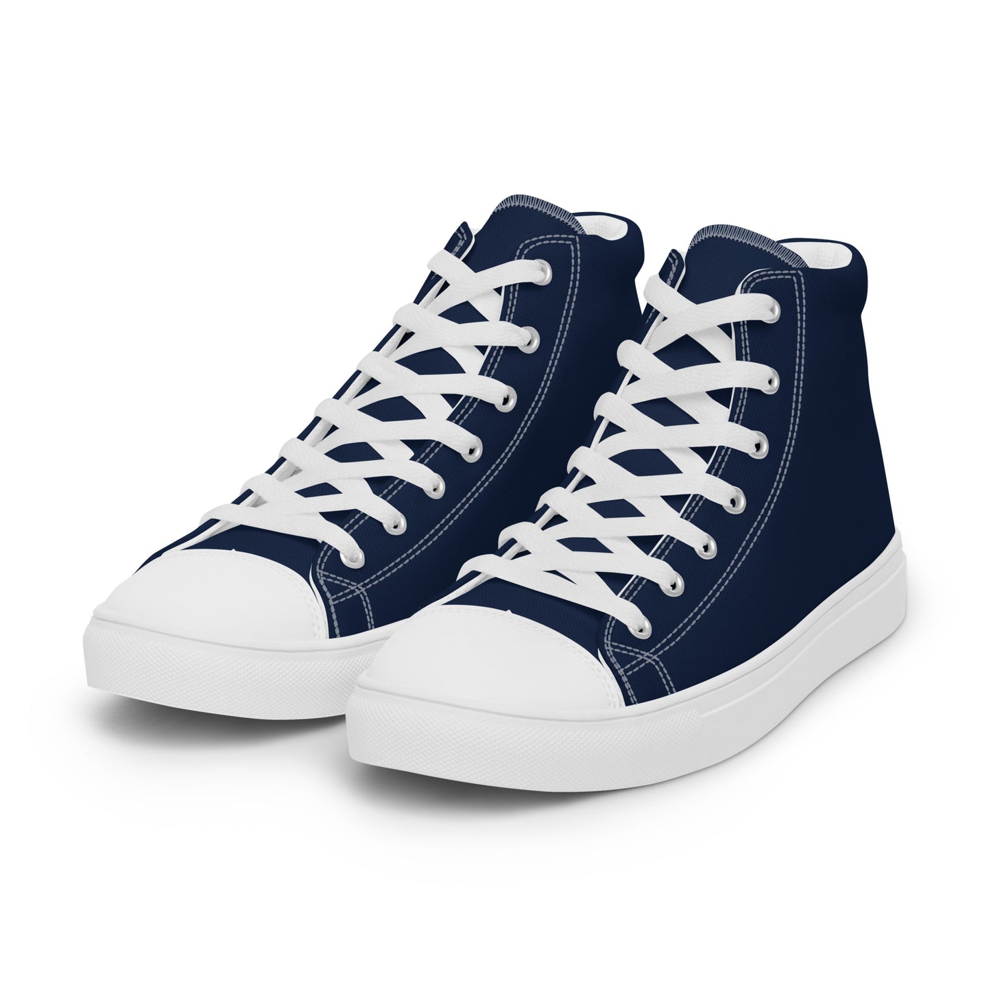 Men’s high top canvas shoes - Navy Blue