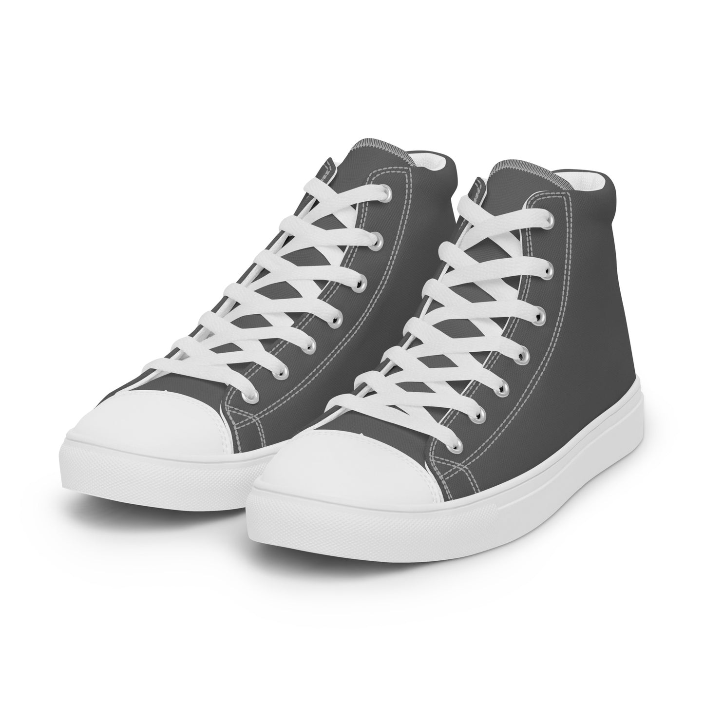 Men’s high top canvas shoes - Steel Grey