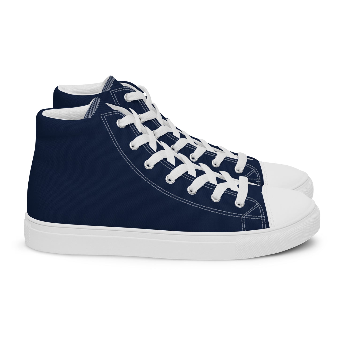 Men’s high top canvas shoes - Navy Blue