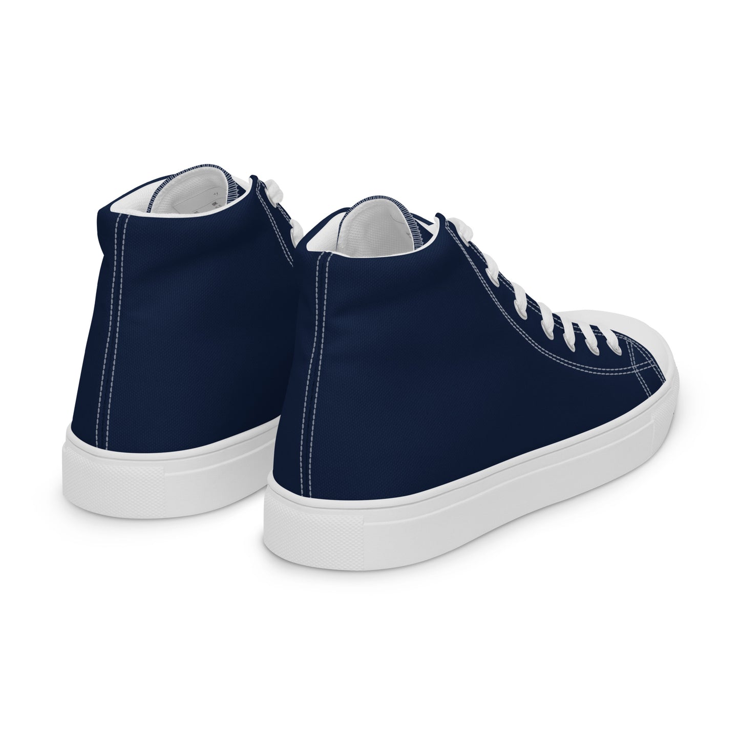 Men’s high top canvas shoes - Navy Blue