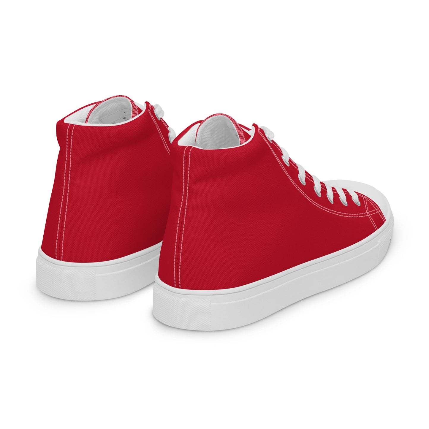 Men’s high top canvas shoes - Firebrick Red