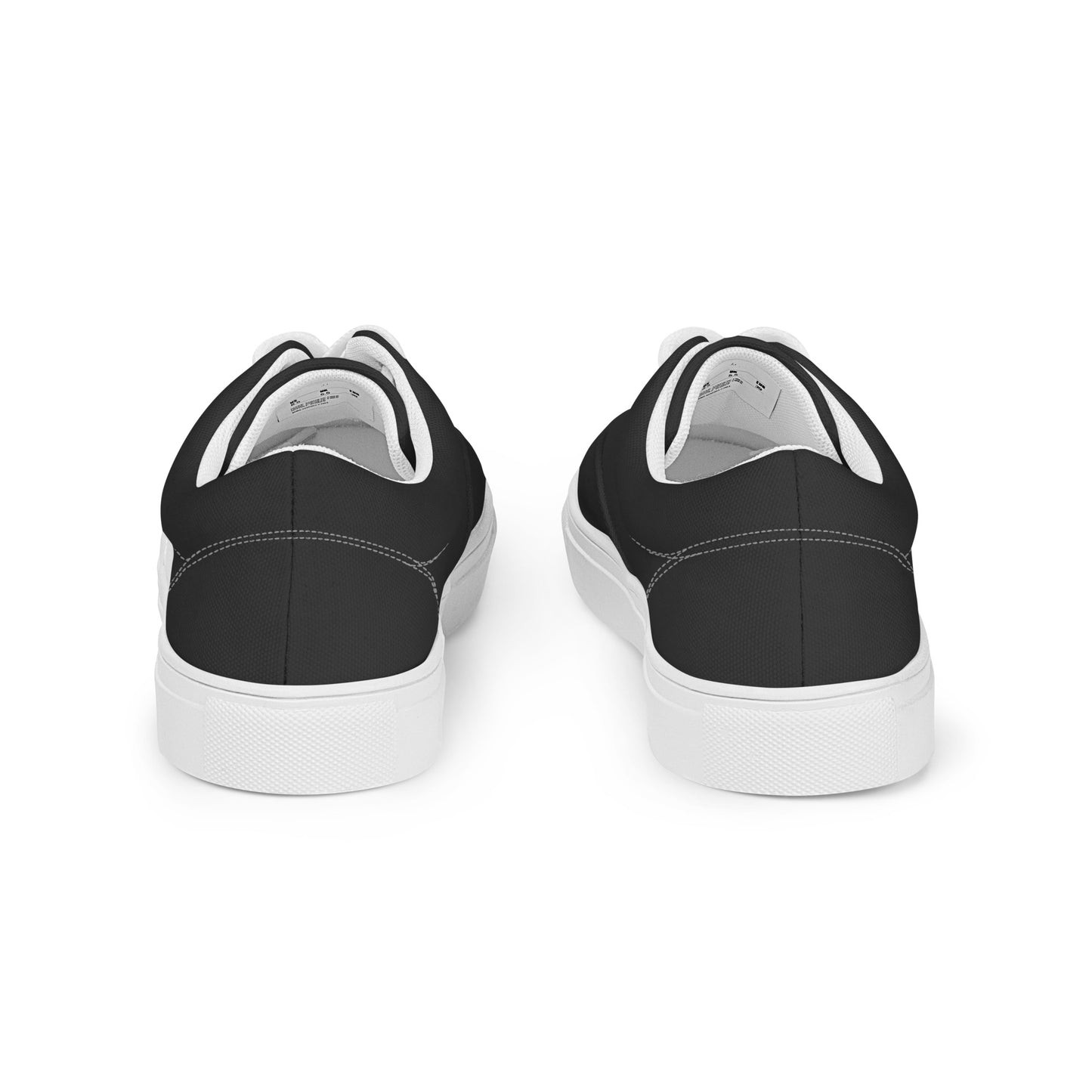 Men’s lace-up canvas shoes - Charcoal Black