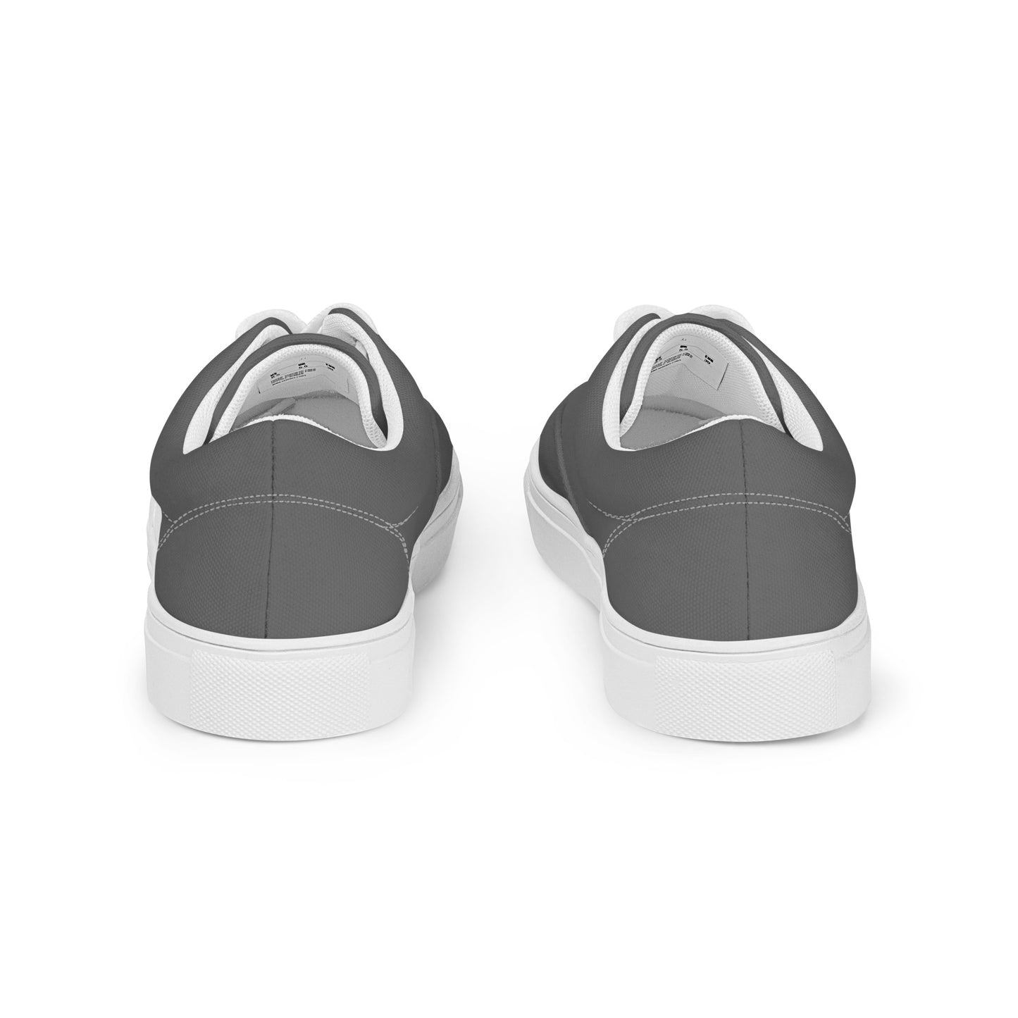 Men’s lace-up canvas shoes - Steel Grey