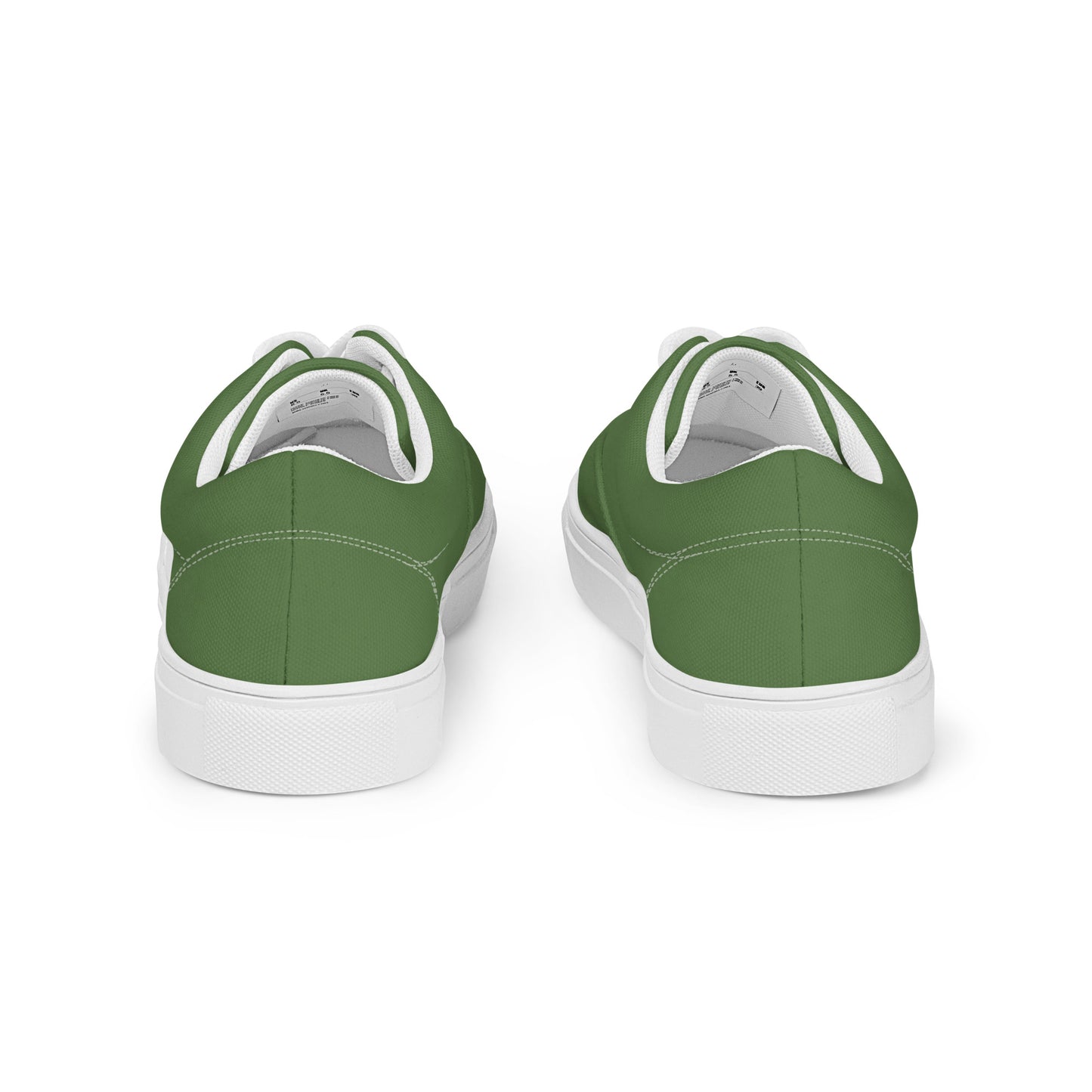 Men’s lace-up canvas shoes - Combat Green
