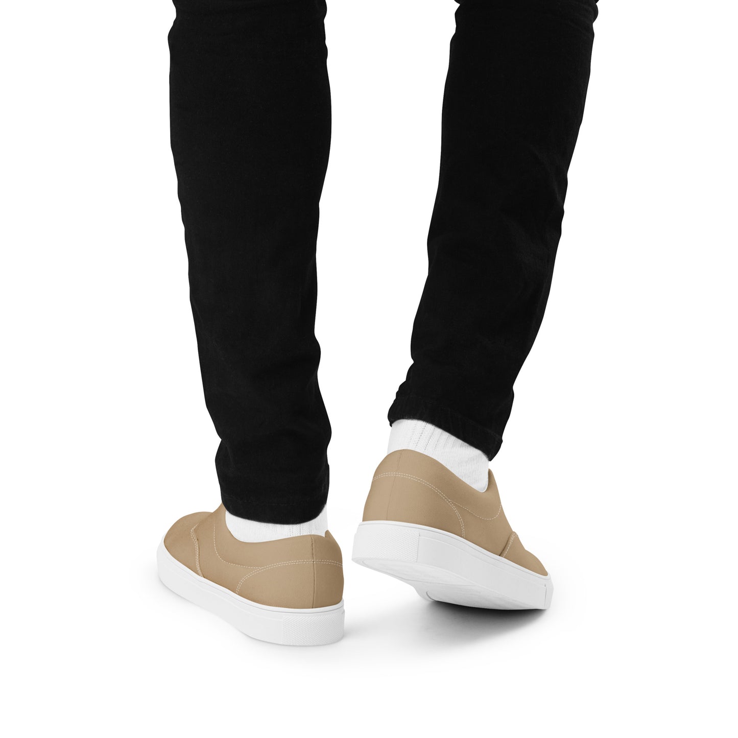 Men’s lace-up canvas shoes - Khaki