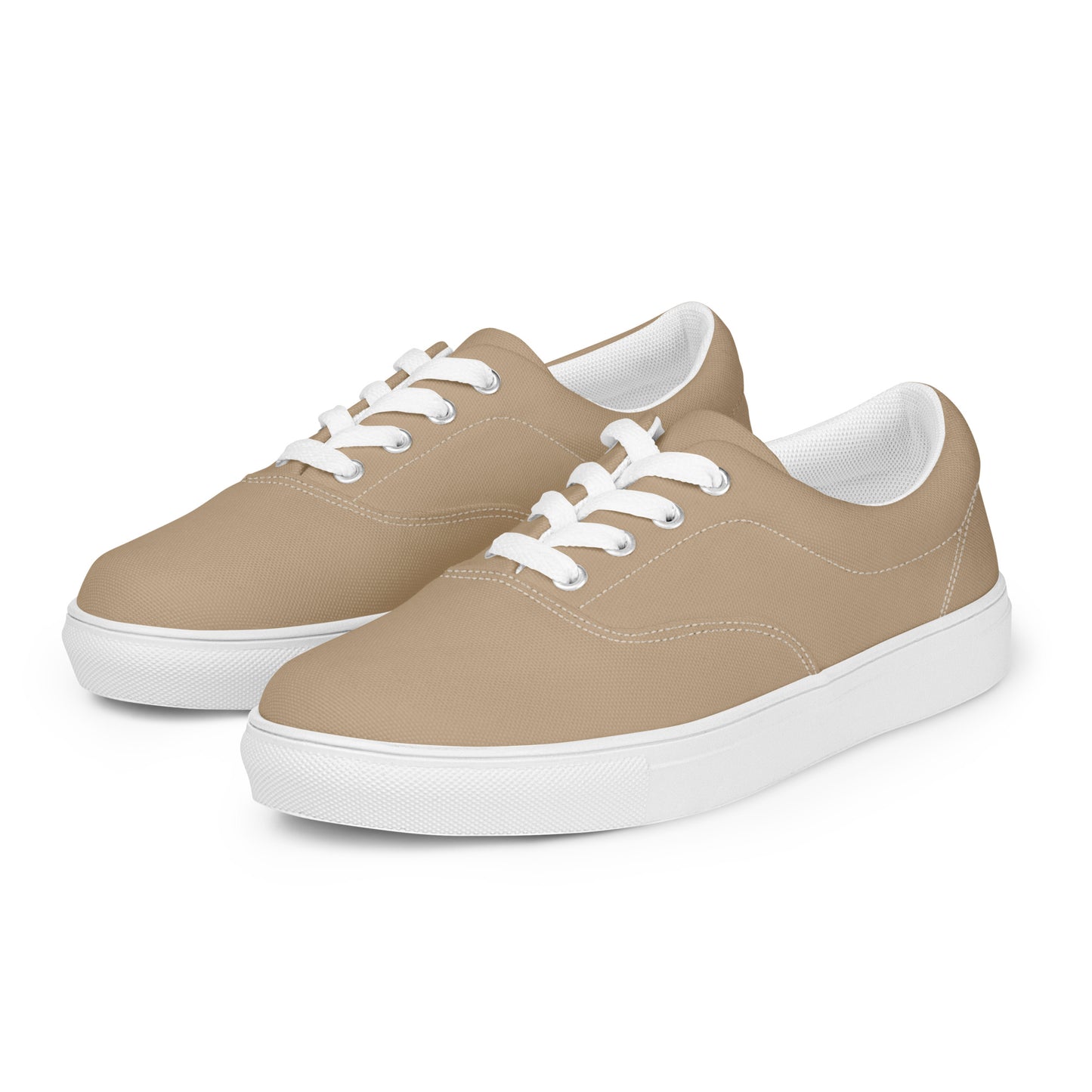 Men’s lace-up canvas shoes - Khaki
